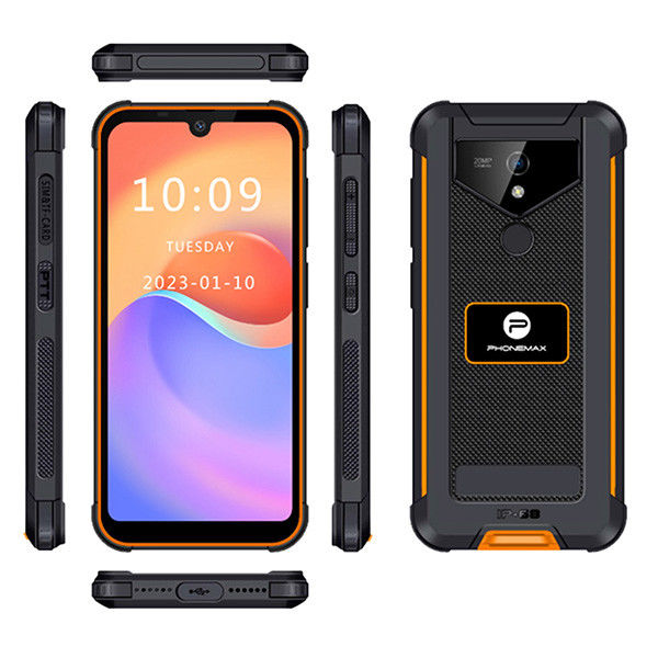 204g Military Rugged Phone With 128GB ROM 6.088 Inch HD Screen